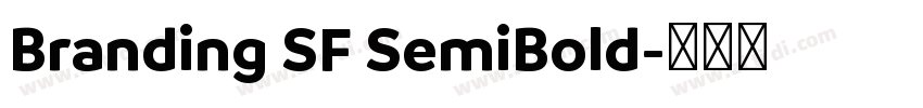 Branding SF SemiBold字体转换